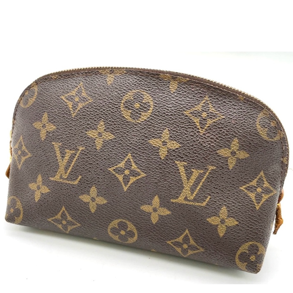 X SOLD X Auth LOUIS VUITTON Monogram Pochette Cosmetic Pouch - Picture 3 of 16